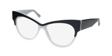 NEW ANDY WOLF 5092 EYEGLASS FRAME PLASTIC A 58-16-140 CAT EYE BLACK AUSTRIA