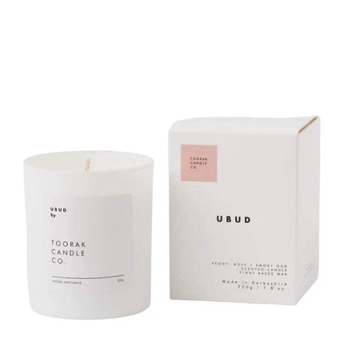 Toorak Candle Co Ubud Natural Wax Candle 220g Scented Soy Candle