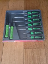 Snap On Tools SGDXPB90BG 9pc soft grip combi Screwdriver & Striking Prybar Set