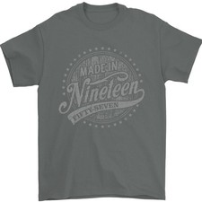 Camiseta De Hombre Distressed 68 Cumpleaños Hecho En 1957 100% Algodón