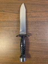 VTG U.S. DIVERS AQUA-LUNG STAINLESS STEEL SCUBA DIVERS KNIFE W/SHEATH ~ JAPAN