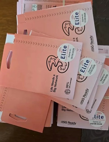 Three Trio Pay As You Go Standard Sim Pack, 100 Pay As Go Sims , Brand new - Zdjęcie 2 z 2