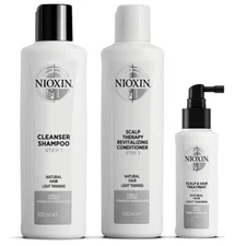 NIOXIN System 1 Kit (Cleanser Shampoo Scalp Therapy Treatment) Authentic