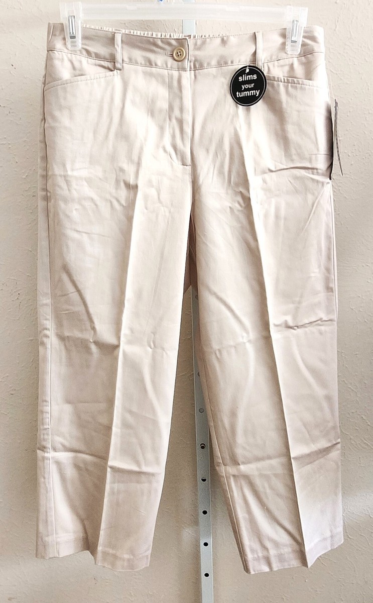 Khaki Bealls Capris Counterparts Tummy Control Capris