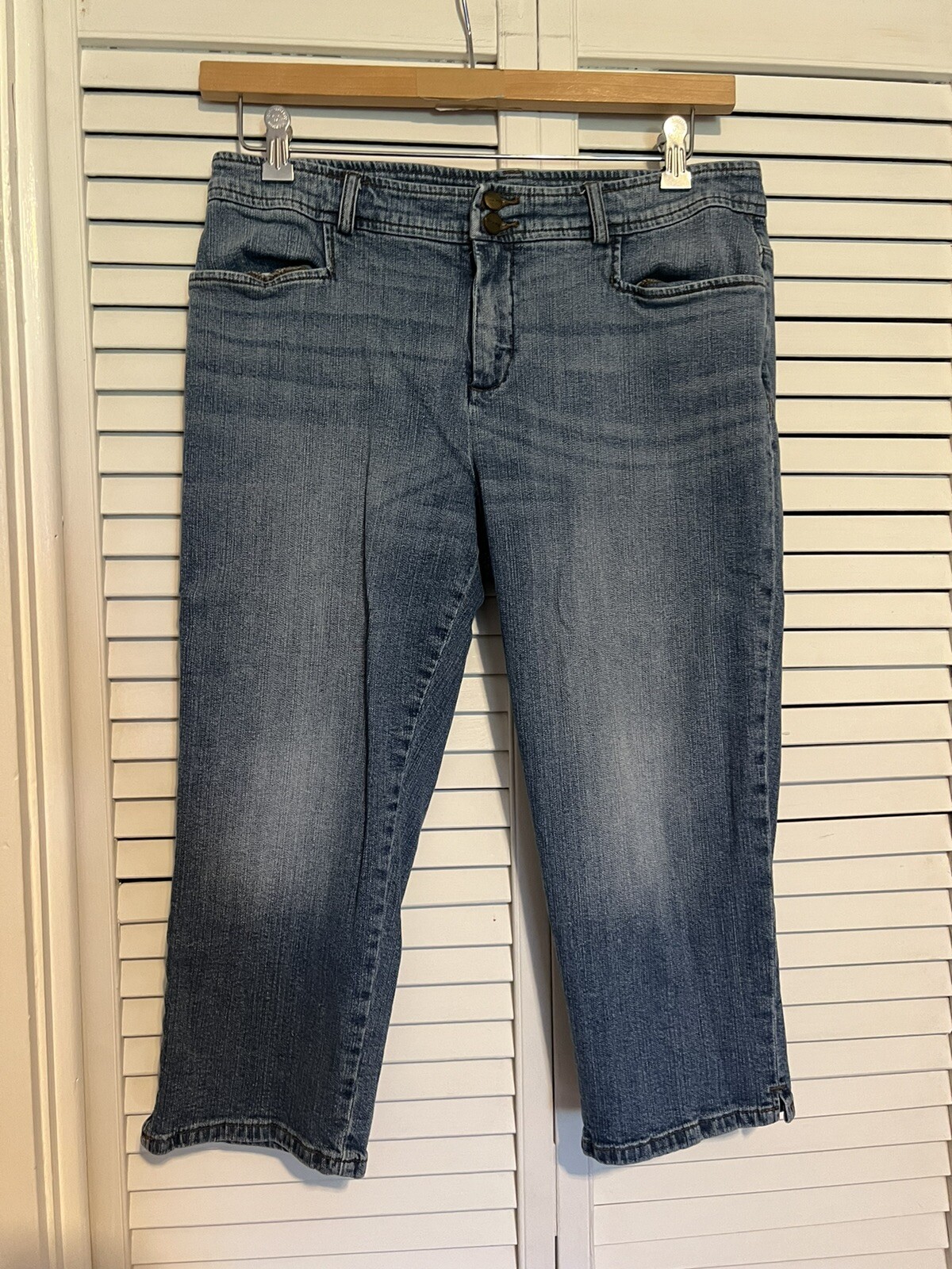 Midrise Stretch Cropped Pant