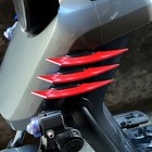 2x Motorcycle Accessories Winglet Aerodynamic Spoiler Wing W/ Adhesive Sticker