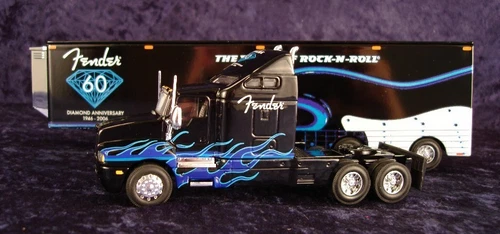 FENDER GUITAR 60TH ANNIVERSARY SPIRIT OF ROCK TRANSPORTER SEMI TRUCK GMP DIECAST