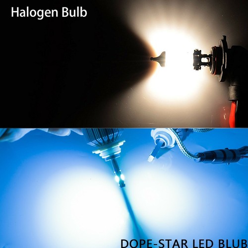 2X 9005 HB2 LED Combo Headlight Fog Light Kit High Low Beam Bulb Ice Blue 8000K - Picture 2 of 11