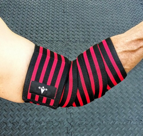 Elastischer Ellbogen Wrap Arm Unterstützung Ärmel Halterung Griff Riemen Fitnessstudio Power Gewichtheben - Bild 32 von 41