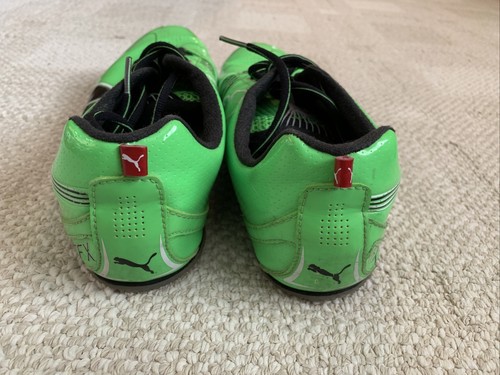 PUMA 185198 Men's Complete TFX Sprint 3 Track Shoes Fluo Green Black White 9 - Picture 5 of 9