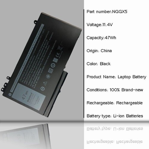 NGGX5 Battery 47Wh For Dell Latitude E5270 E5470 E5570 Precision 15-3510 P48F001 - Picture 5 of 16