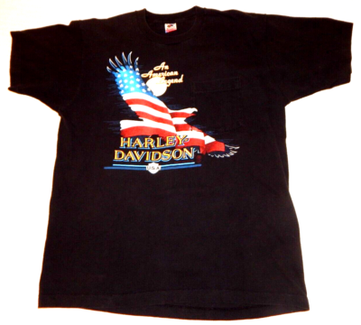 Vintage Harley Davidson An American Legend Pocket T-Shirt Mens XL