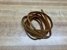 Two 2 Saddle Color Tanned Deer Leather Lace 72" X 1/4"  3 Oz.