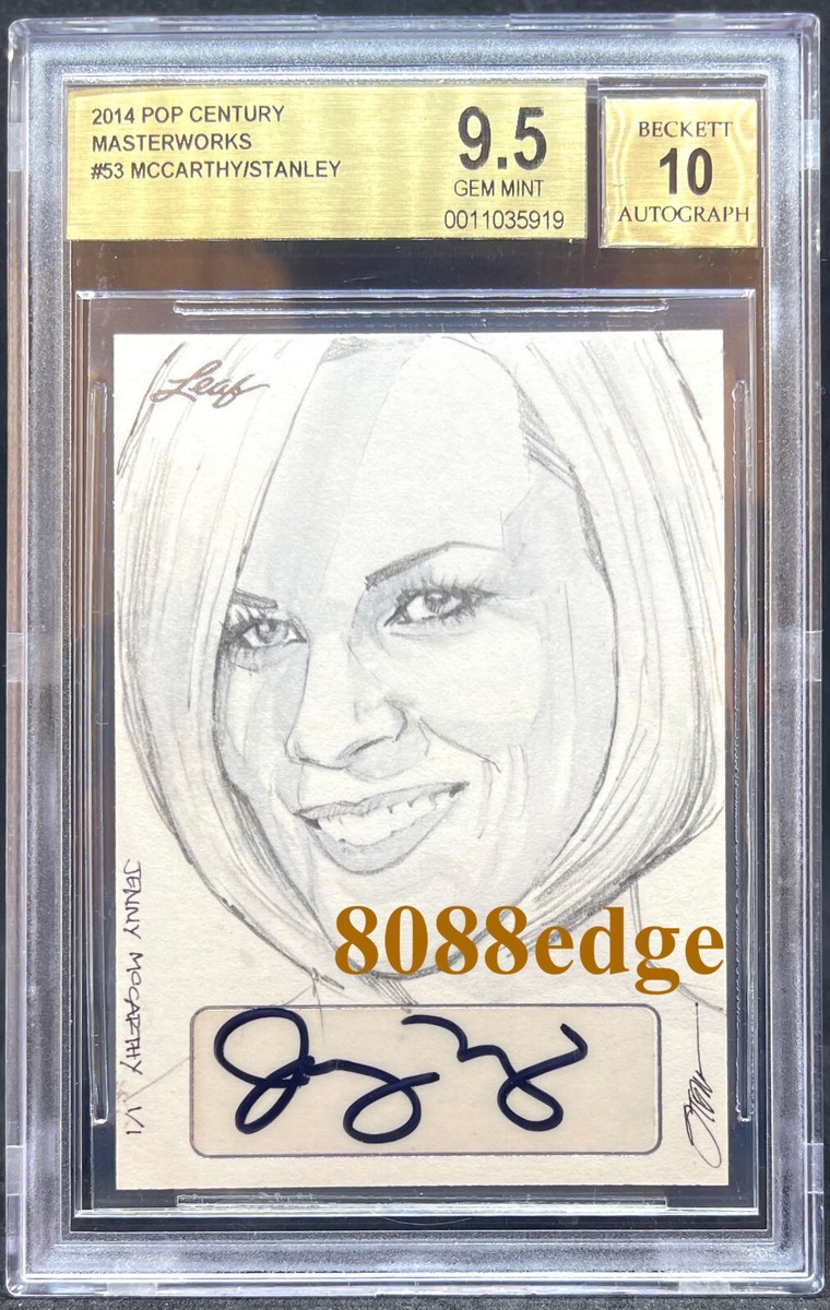 2014 POP CENTURY STEVE STANLEY SKETCH AUTO: JENNY McCARTHY 1/1