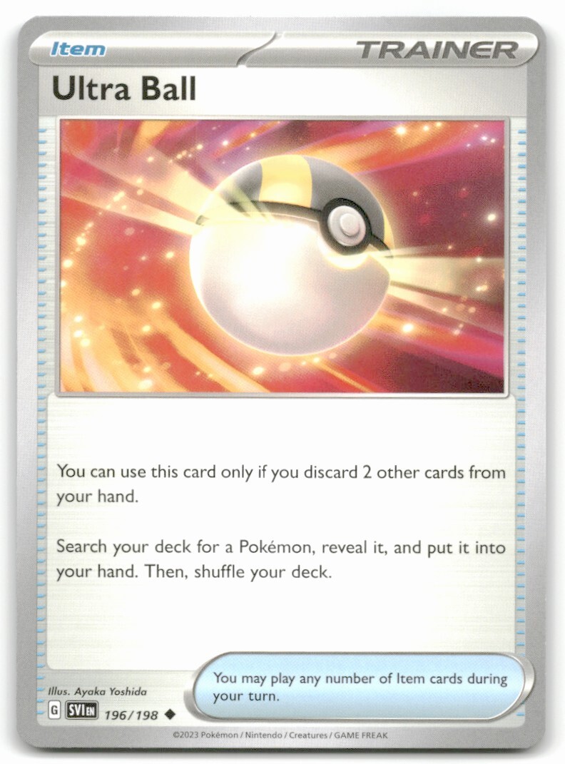 Pokemon Trading Card TCG Ultra Ball #196