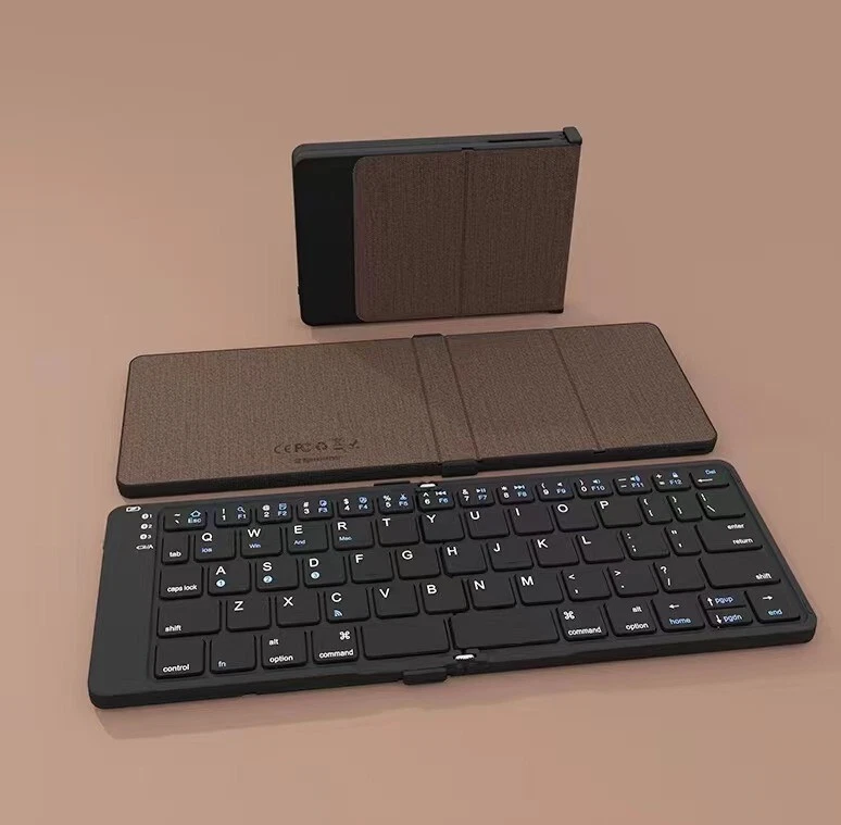 Bluetooth keyboard foldable Rechargeable Portable mute for PC ipad Mac Windows - Image 4 of 4