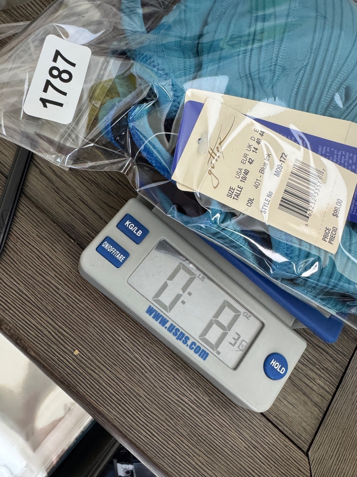 Gottex Womens Sz 10 Essential One-Piece Swimsuit Blue Ink Nylon/Spandex NWT