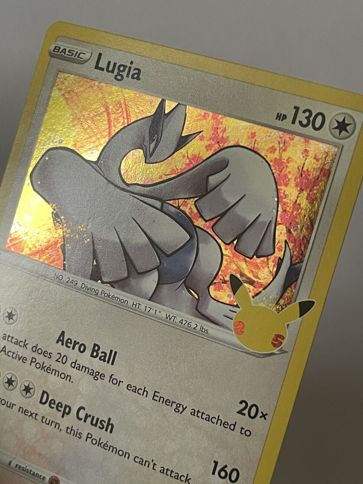 💥 LUGIA 22/25 CELEBRATIONS HOLO RARE POKEMON CARD PACK FRESH 25TH ANN