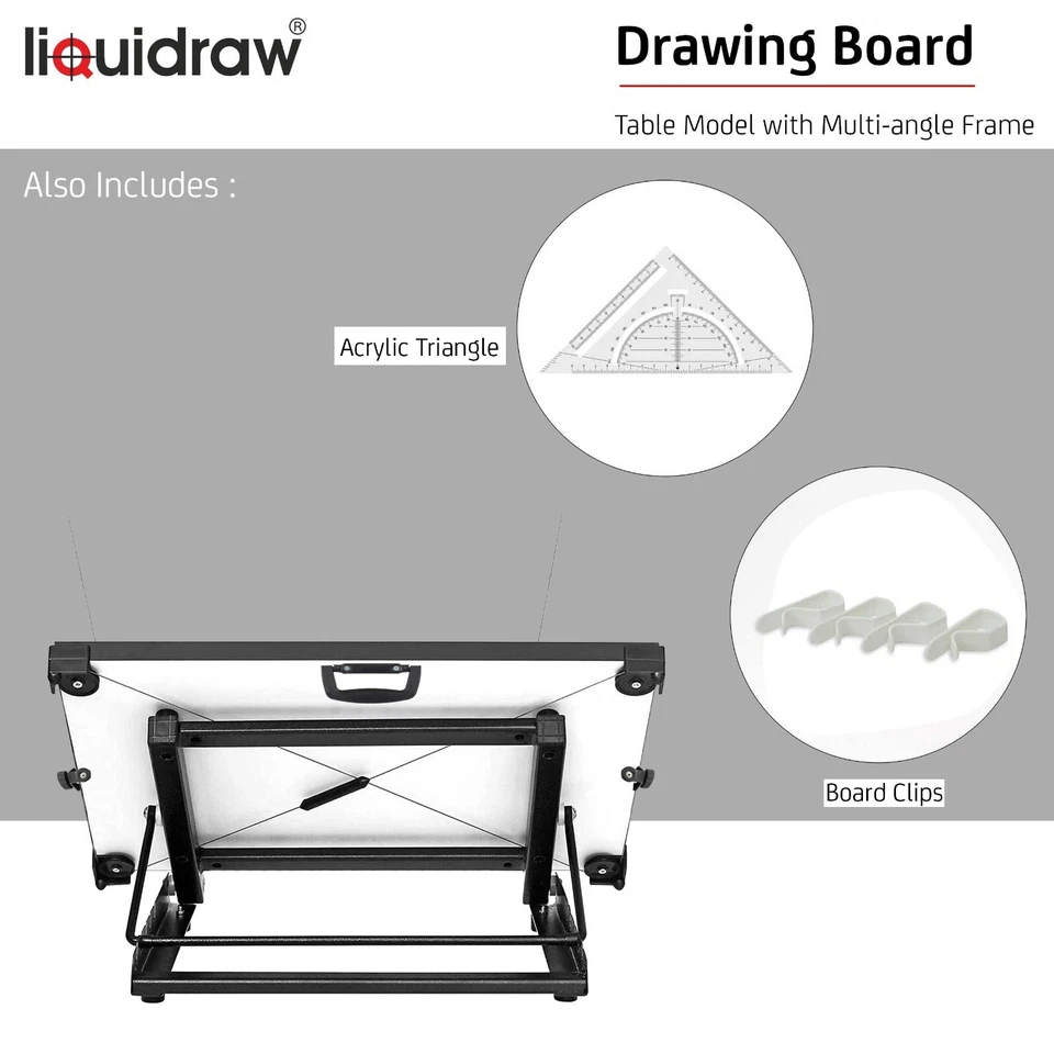 A3 A2 A1 Drawing Board With PARALLEL MOTION & STAND Tilted Architecture WOODEN! - Image 3 of 4