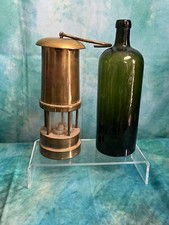 Vintage Brass Miners Lamp