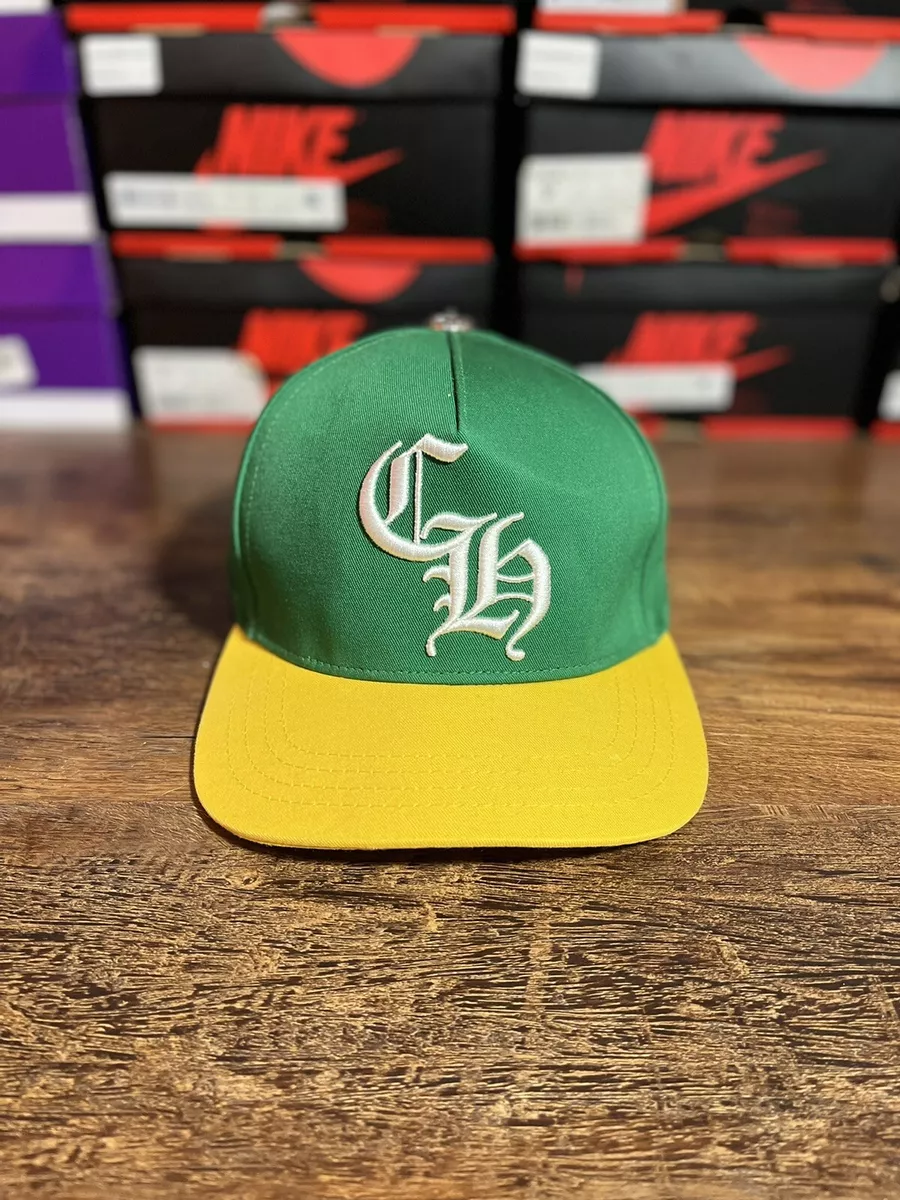 Chrome Hearts Ch Embroidery Baseball Cap ‘ Green/Yellow ‘