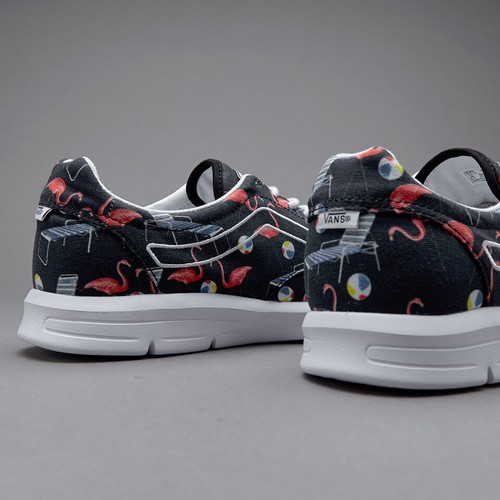 Vans Pool Vibes Flamingo Ultracush Special Edition In Black UK3 - New In Box! - Picture 3 of 5