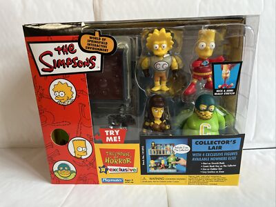 WOS PLAYMATES INTERACTIVE THE SIMPSONS COLLECTOR'S LAIR ENVIRONMENT FIGURENSET