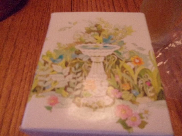 Avon Song of Spring Glass Birdbath Bottle with Sweet Honesty Cologne   New