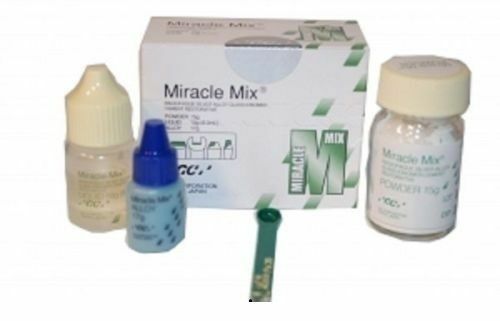 GC Miracle Mix Argent - Matériau De Restauration Dentaire Triple Durcissement Verre Ionomère - Neuf, Japon