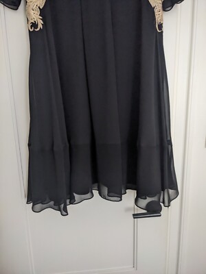 Ted Baker Gold Embroidered Dress in Black - Size 5 | eBay Ted Baker Gold Embroidered Dress in Black - Size 5 | eBay