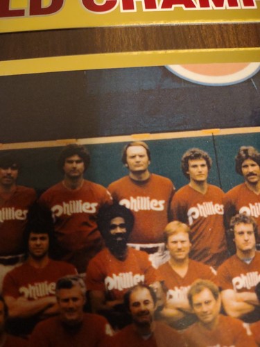 Vintage 1980 Philadelphia Phillies World Champions Plaque W/ Photo 13"X16" - Picture 10 of 15