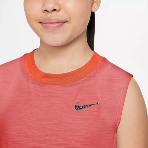 NIKE YOGA Pink Salt DRI-FIT TANK TOP SHIRT Training BIG KIDS/GIRLS XL 18/20 *NEW - Picture 3 of 4