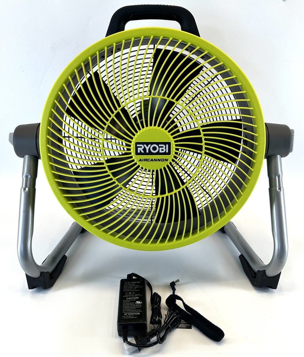 Ryobi One+ 18V Hybrid WHISPER 14 in Air Cannon Fan Model PCL813B