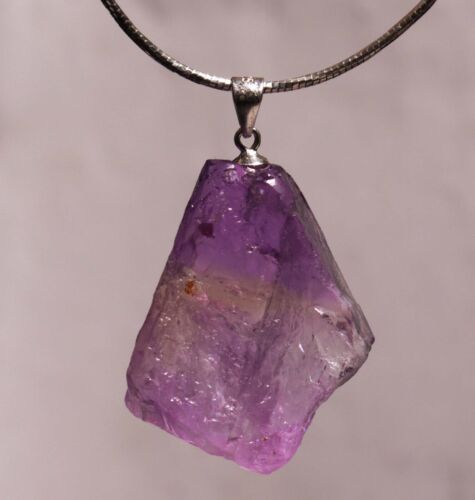 Colgante de piedras preciosas punta de cristal natural A-F plata 925 ojal único tesoro de piedra - Imagen 30 de 265