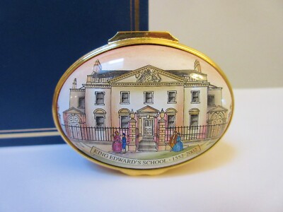 Halcyon Days Enamel Box King Edward's School Bath