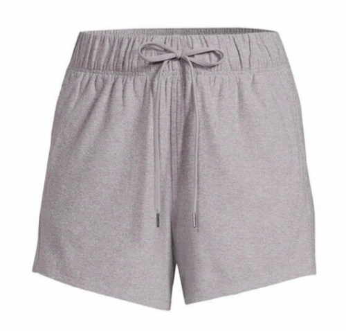 ATHLETIC WORKS Women's 3XXL Plus Heather Gray Soft Performance Gym Shorts NWT