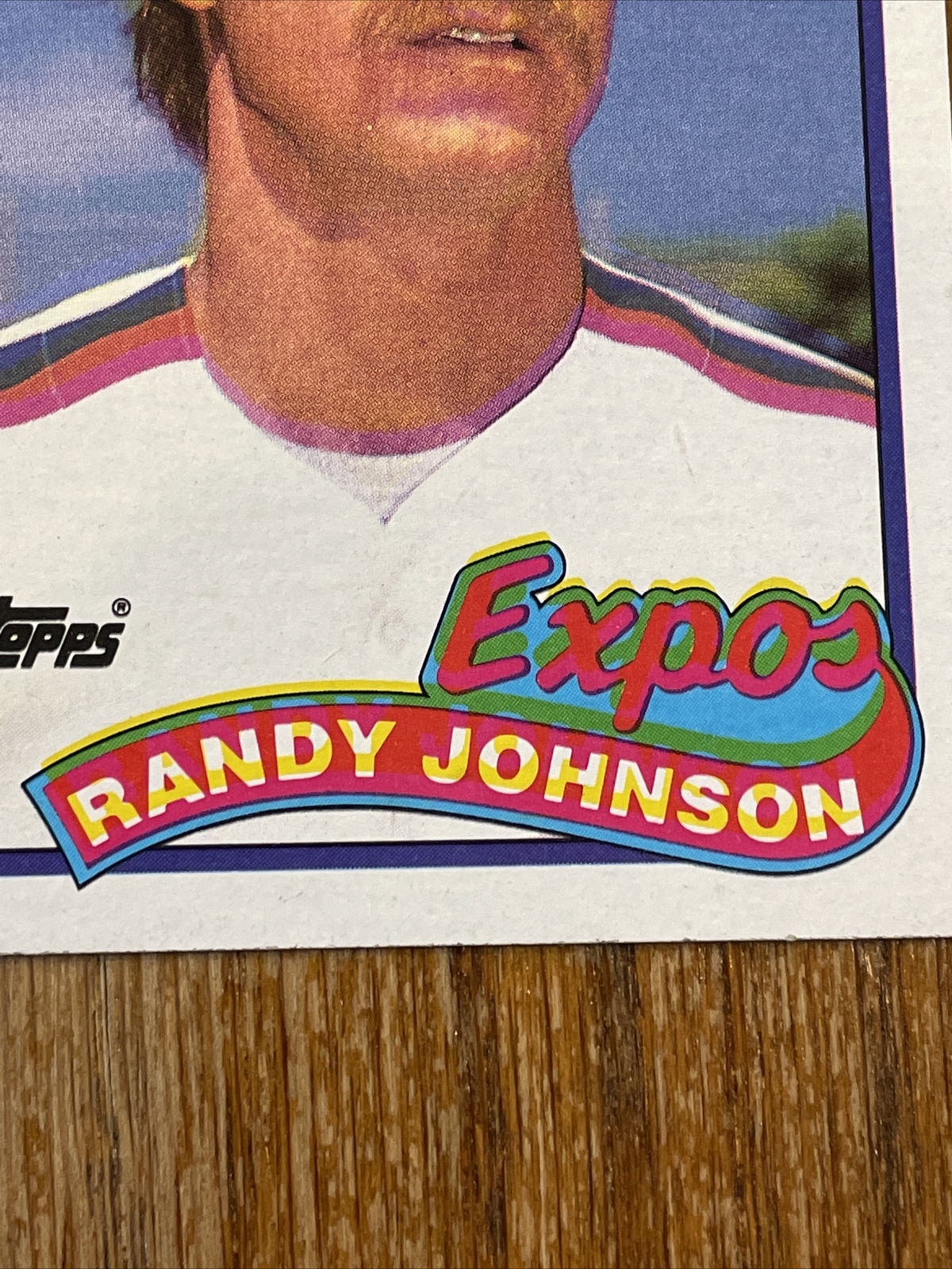 1989 Topps Randy Johnson 647 ROOKIE CARDERROR LOT EXPOS IN GREEN