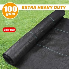 2m x 10m Weed Control Ground Cover Membrane Fabric Heavy Duty Garden Sheet UK