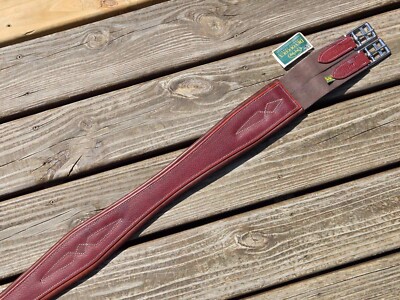 Devoucoux Allure Brown/Brown Padded Hunter English Girth - 54''-135cm - NWT!