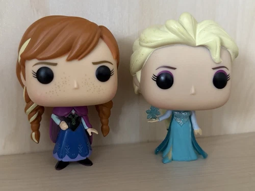 Funko Pop! Disney Frozen Lot ANNA #81 ELSA #82 Vaulted Vinyl Loose OOB No Box