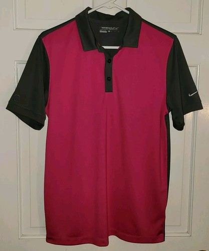 Nike Dri-Fit rosa grau Poly Logo Golfshirt S neu ohne Etikett