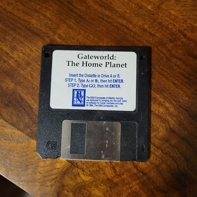 Gate World The Home Planet 3.5 Disk Vintage  IBM Tandy PC Game 