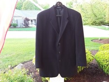 Ticknors Black 3 Button Blazer Jacket Men Size 46T