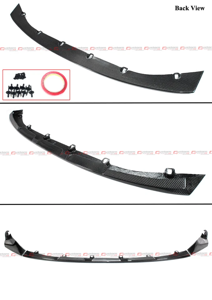Kit de labios de parachoques delantero de fibra de carbono estilo rendimiento para BMW G80 M3 G82 M4 21-25 Foto 3 de 4