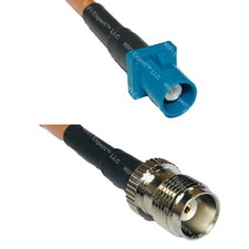 RG400 Fakra Z Male to TNC FEMALE RF Cable FAST-SHIP LOT