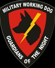 4" MILITARY WORKING DOGS GUARDIANS OF THE NIGHT  K-9 STICKER DECAL MARINE CORPS
