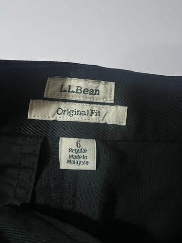 L.L. Bean Women Hi Rise Original Fit Cotton Bayside Shorts Black Size 6 Bermuda - Picture 4 of 9
