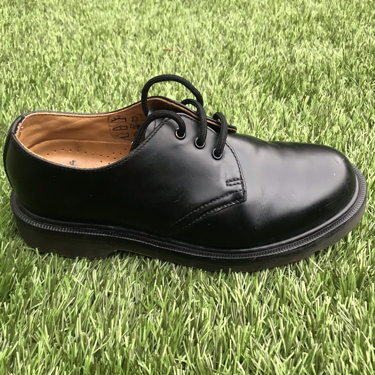 国内発送 up. lace Black PW 1461 MARTENS DR UK Used £119. RRP 37. 4,EU 靴