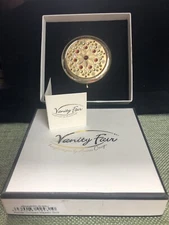 Vtg Arora Designs For Vanity Fair Austrian Crystal Powder Compact, UK