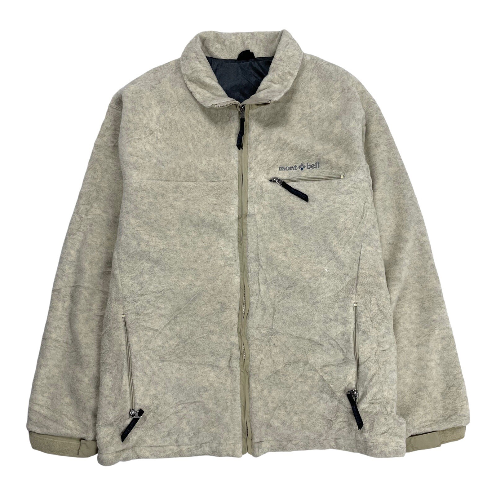 ARC'TERYX Giacca Montbell Clima Plus Fleece Shell panna full zip uomo taglia media M